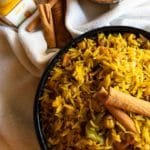 Spiced Rice with Chicken and Hummus