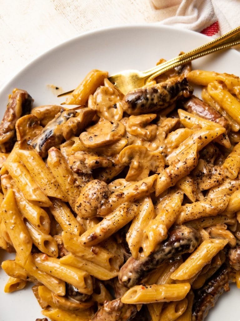 Creamy Sausage & Mushroom Pasta Kitch