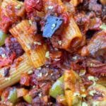 Eggplant Tomato Pasta