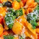 Puttanesca Pasta with Coriander Mix