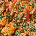 Coconut Chicken Fajita Pasta