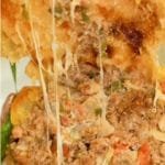 Hawawshi With Sausage, Cheese And Pastrami