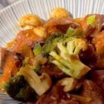 Steak with Mushroom and Oyster Sauce