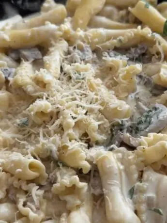 creamy mushroom pasta
