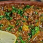 Okra Casserole with Ground Beef and Garlic Butter
