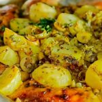 Chicken Tray with Potatoes and Olives
