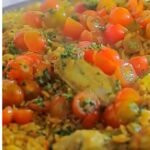 Orzo with Chicken Wings and Vegetables