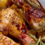 Roasted Chicken Drumsticks with Orange Sauce