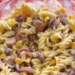Summer Pasta Salad with Hot Dog