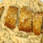 Crispy Chicken with Creamy Pasta