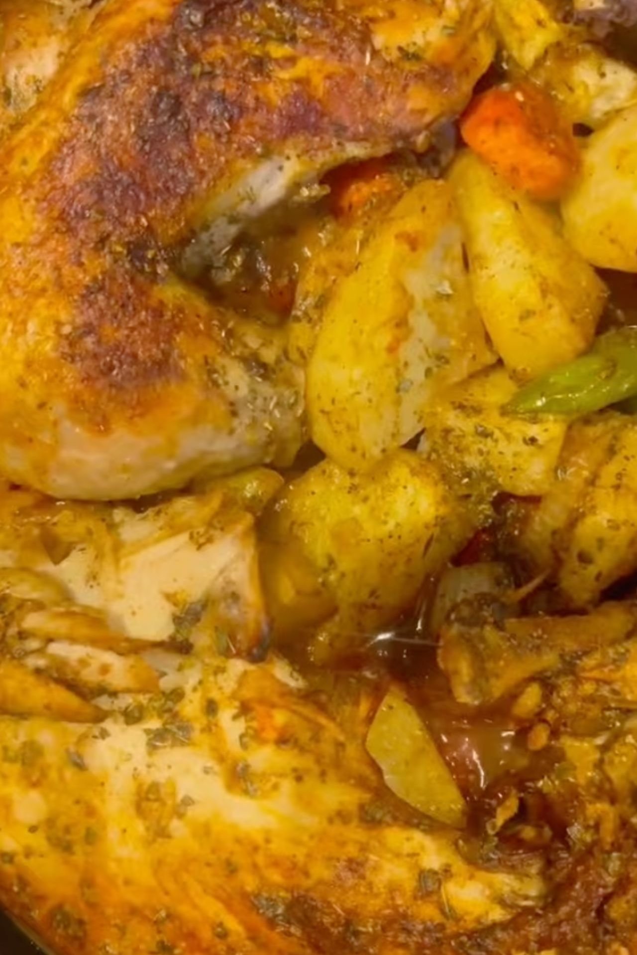 Potato tray with Chicken