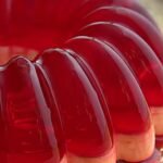 Jello, Biscuit, and Caramel Dessert