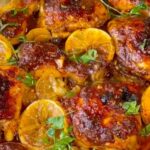 Chicken Thighs with Potatoes and Lemon Sauce