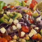 Chickpea Feta Salad with Orange Dressing