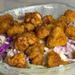 Cabbage Salad with Crispy Chicken
