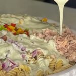 Tuna Pasta Salad with Avocado Dressing